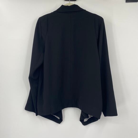 Anthropologie Cartonnier Cornerstone Director Open Front Blazer Black Medium - Picture 5 of 8